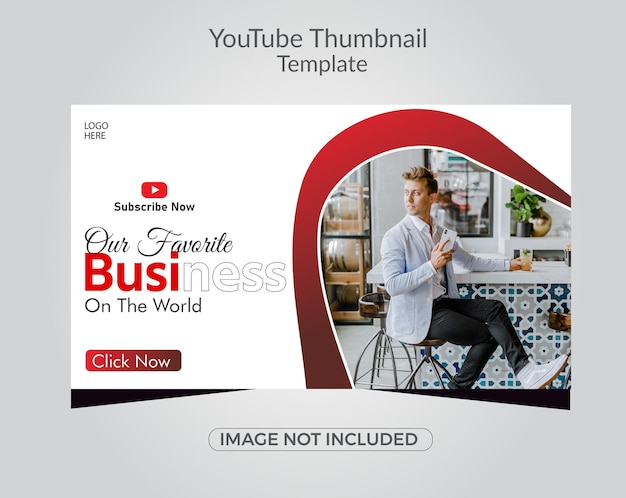 plantilla de diseño de miniatura de YouTube o banner web para negocios corporativos