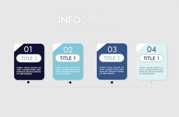 plantilla de diseño moderno para infografías