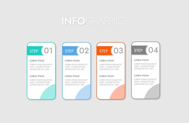 plantilla de diseño moderno para infografías