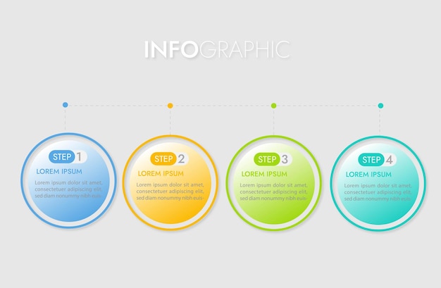plantilla de diseño moderno para infografías