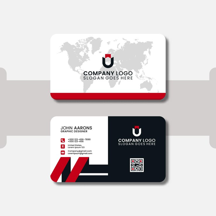 Plantilla de diseño moderno de tarjetas de visita