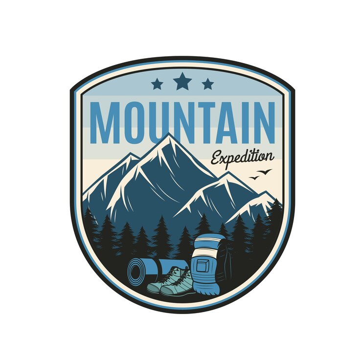 Vector la plantilla de diseño de negocios de adventure camping mountain