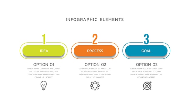 plantilla de diseño de negocios de infografías creativas