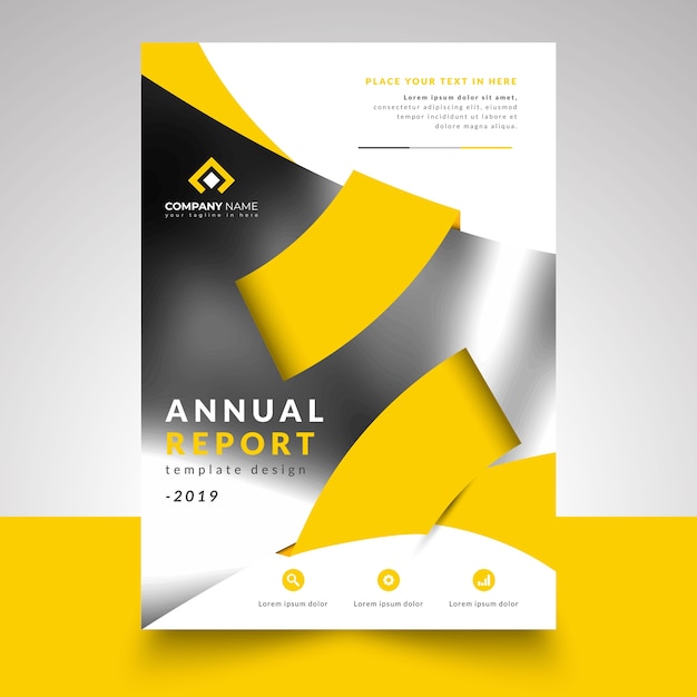 Plantilla de diseño de negocios de informe anual