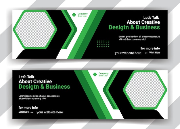 plantilla de diseño de página de portada de negocios o anuncios web