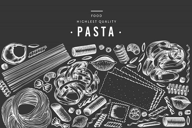 Plantilla de diseño de pasta italiana.