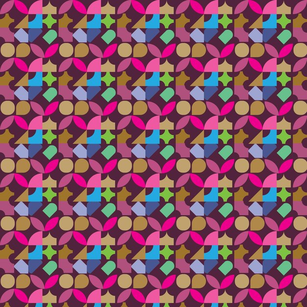 Plantilla de diseño de patrón abstracto de rectángulo