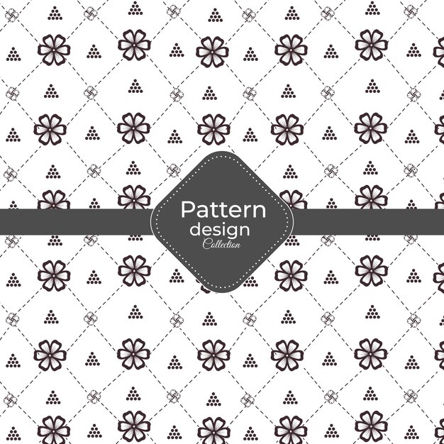 Plantilla de diseño de patrón floral Elementos de diseño vectorial