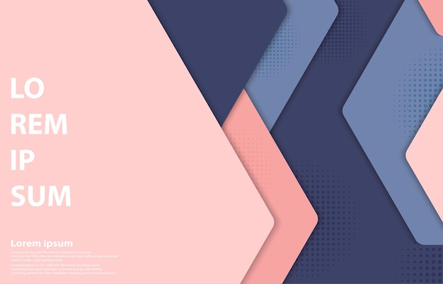 Plantilla de diseño de patrón hexagonal abstracto de diseño de ilustraciones geométricas 28