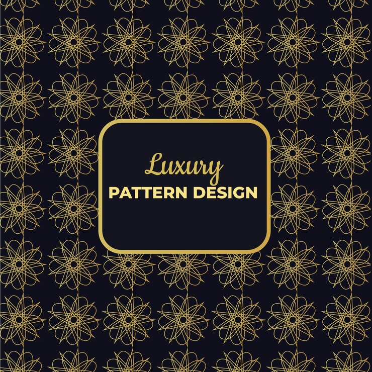 plantilla de diseño de patrón de lujo para tela