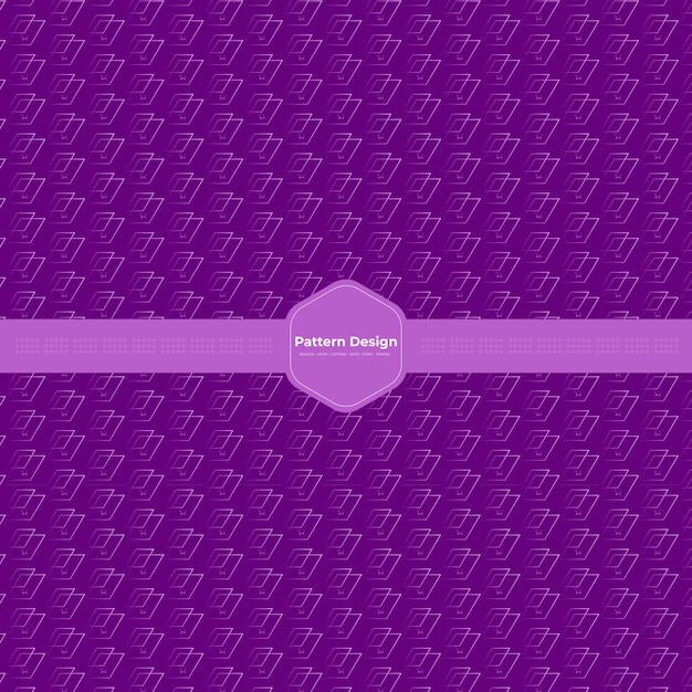 Plantilla de diseño de patrón púrpura de colores aw