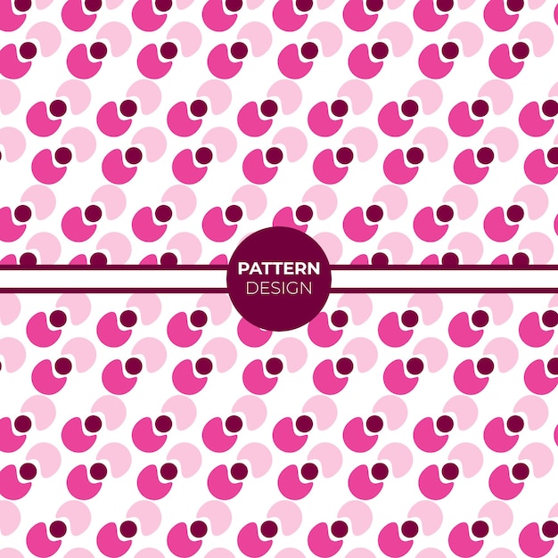 plantilla de diseño de patrón rosa