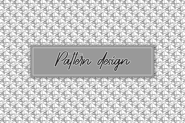 plantilla de diseño de patrón simple y atractivo