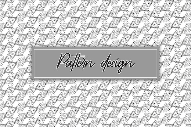 plantilla de diseño de patrones atractiva y moderna