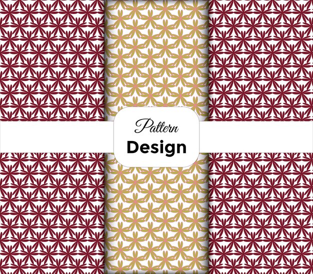 plantilla de diseño de patrones florales vectoriales