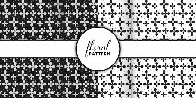 plantilla de diseño de patrones florales