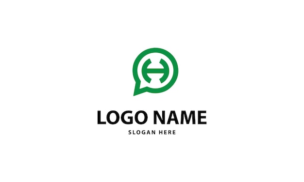 plantilla de diseño plano del logotipo