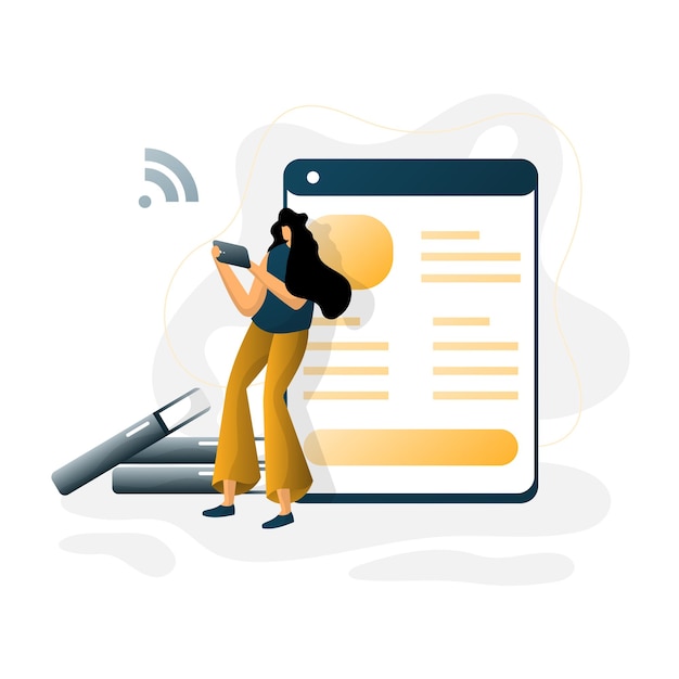 plantilla de diseño plano vectorial de sitios web comerciales