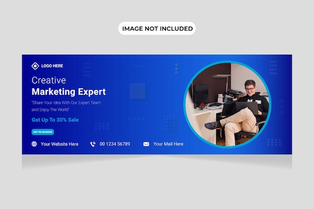 Plantilla de diseño de portada y banner de Facebook, plantillas de diseño creativas y nuevas.