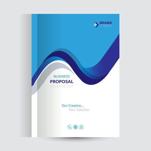 plantilla de diseño de portada del catálogo de propuestas empresariales