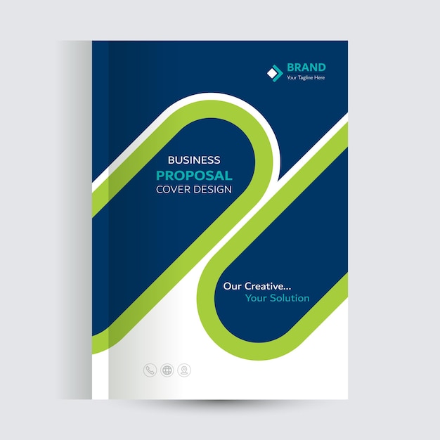 plantilla de diseño de portada del catálogo de propuestas empresariales