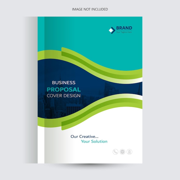 plantilla de diseño de portada del catálogo de propuestas empresariales