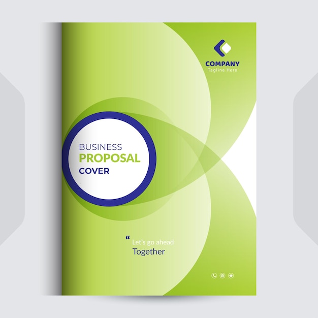 plantilla de diseño de portada del catálogo de propuestas empresariales