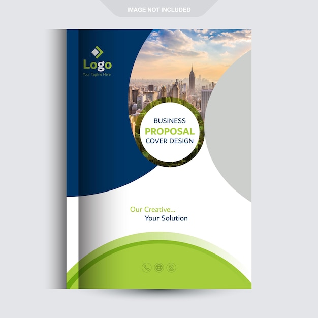 plantilla de diseño de portada del catálogo de propuestas empresariales