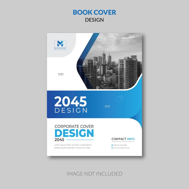 plantilla de diseño de portada corporativa creativa y colorida 2025 2045