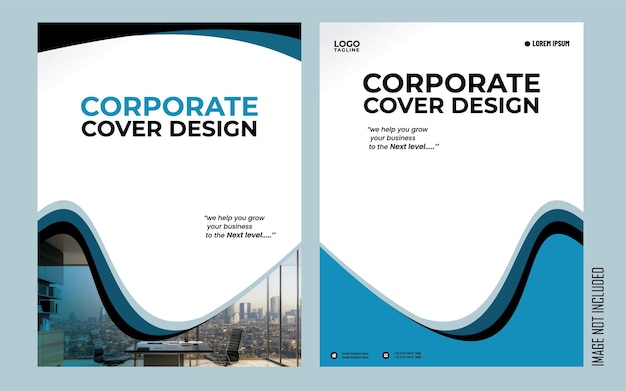 plantilla de diseño de portada corporativa