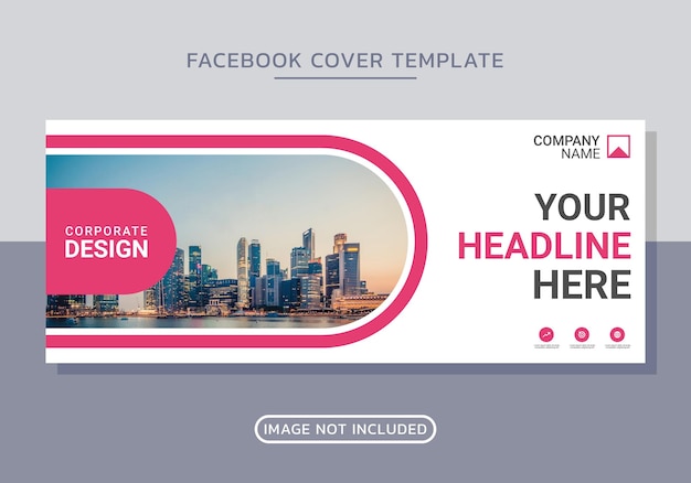 Plantilla de diseño de portada de Facebook empresarial