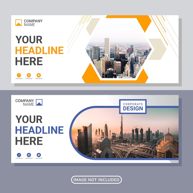 Plantilla de diseño de portada de Facebook empresarial