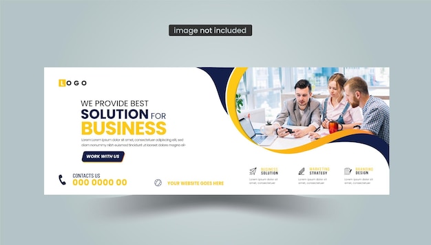 plantilla de diseño de portada de Facebook o banner web