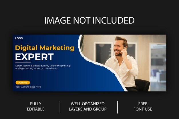 Plantilla de diseño de portada de facebook de vector gratis
