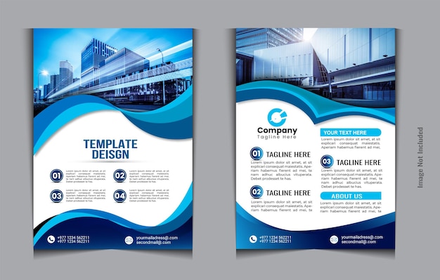 plantilla de diseño de portada de folleto corporativo