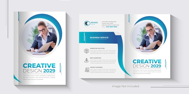 Vector plantilla de diseño de portada de folleto de negocios