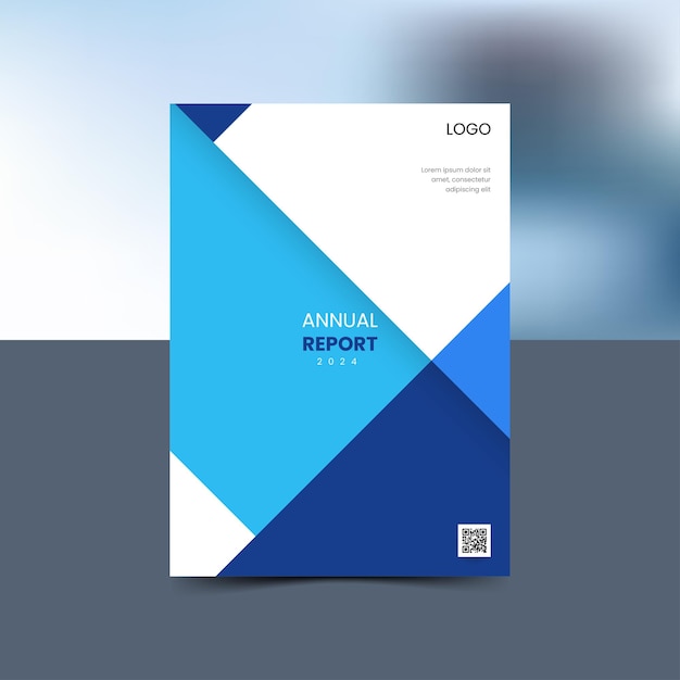 Plantilla de diseño de portada de informe anual