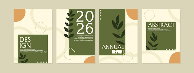 Plantilla de diseño de portada de libro corporativo en A4.diseño moderno y minimalista.para folleto, informe anual,