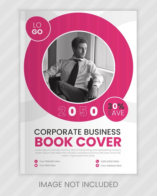 Vector plantilla de diseño de portada de libro corporativo vectorial y plantilla de diseño de informe anual
