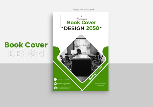 Plantilla de diseño de portada de libro corporativo