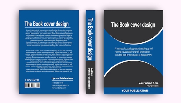 Vector plantilla de diseño de portada de libro infantil y revista de informe anual