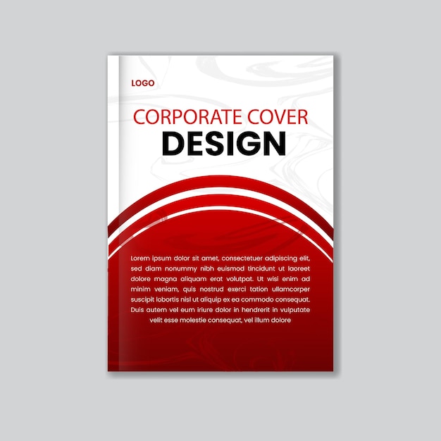 plantilla de diseño de portada de libro de negocios corporativo vectorial