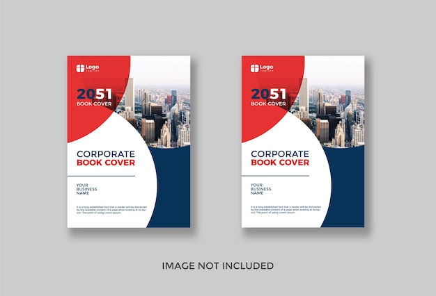 Plantilla de diseño de portada de libro de negocios corporativos de fondo de ciudad y folleto informe anual