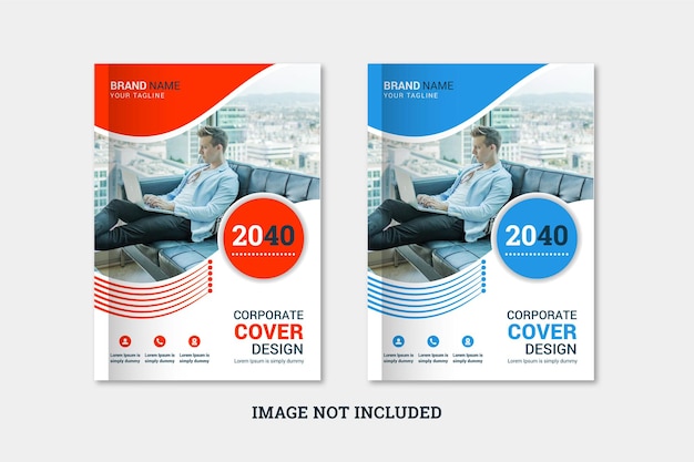 Vector plantilla de diseño de portada de libro de negocios corporativos
