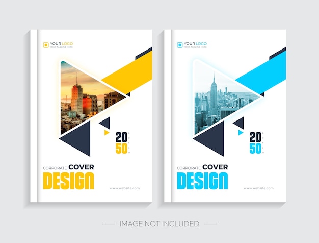 Plantilla de diseño de portada de libro de negocios creativo mínimo