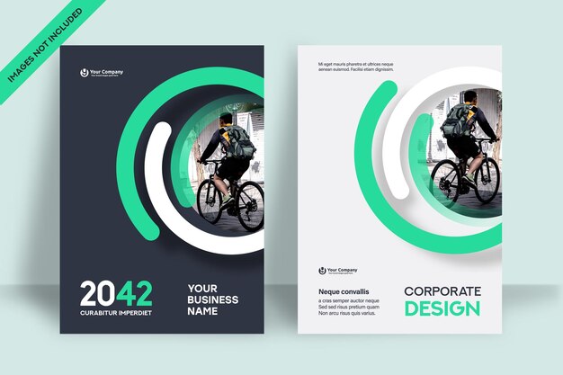 Plantilla de diseño de portada de libro de negocios de fondo de ciudad en A4. Puede adaptarse a Folleto, Informe anual, Revista, Póster, Presentación corporativa, Portafolio, Volante, Banner, Sitio web.