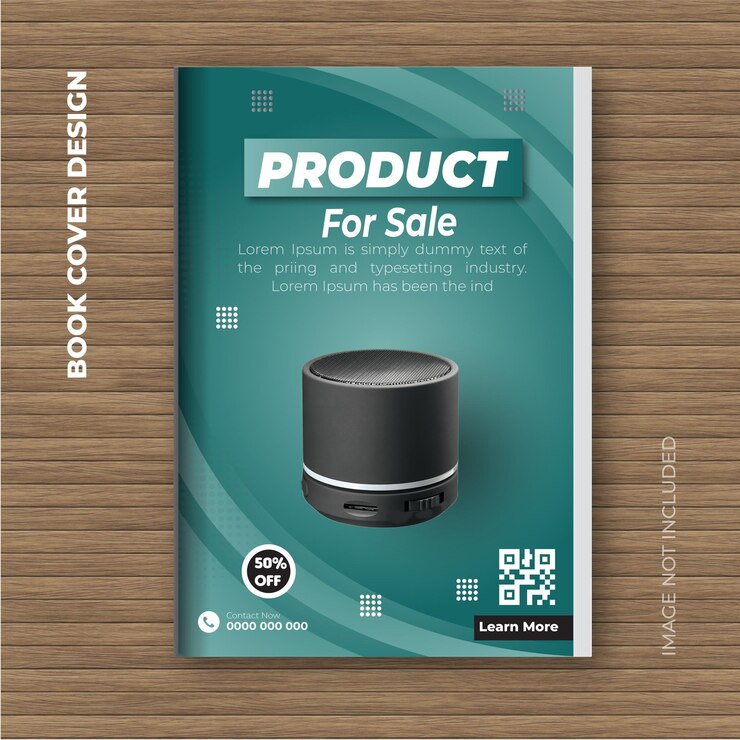 plantilla de diseño de la portada del libro de productos