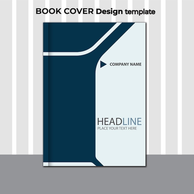Vector plantilla de diseño de portada de libro que es totalmente editable