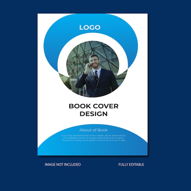Plantilla de diseño de portada de libro vectorial