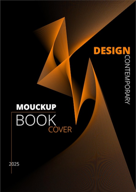 plantilla de diseño de portada moderna Ilustración de vector de color dibujada a mano